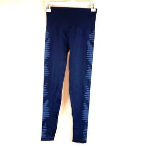Spanx Leggings Size Small Look At Me Now Seamless Leggings Navy Blue Athleisure